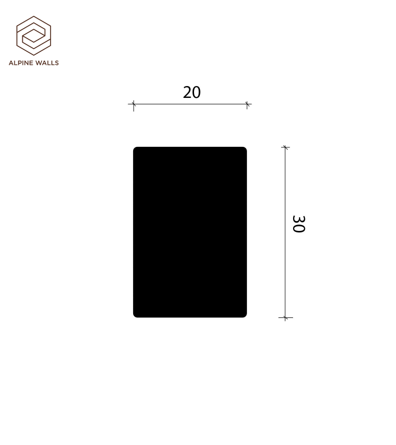 Рейка Alpine Walls LineArt ECO502W